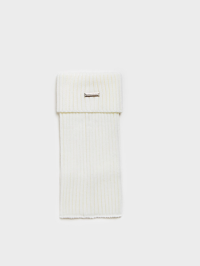 White Knit Leg Warmers