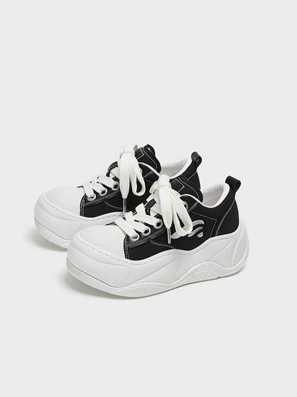 Canvas Platform Sneakers