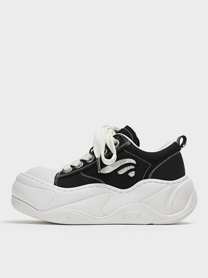 Canvas Platform Sneakers