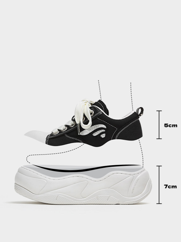 Canvas Platform Sneakers