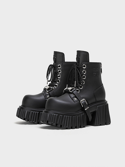 Gothic Platform Ankle Boots