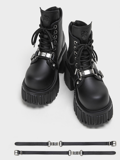 Gothic Platform Ankle Boots