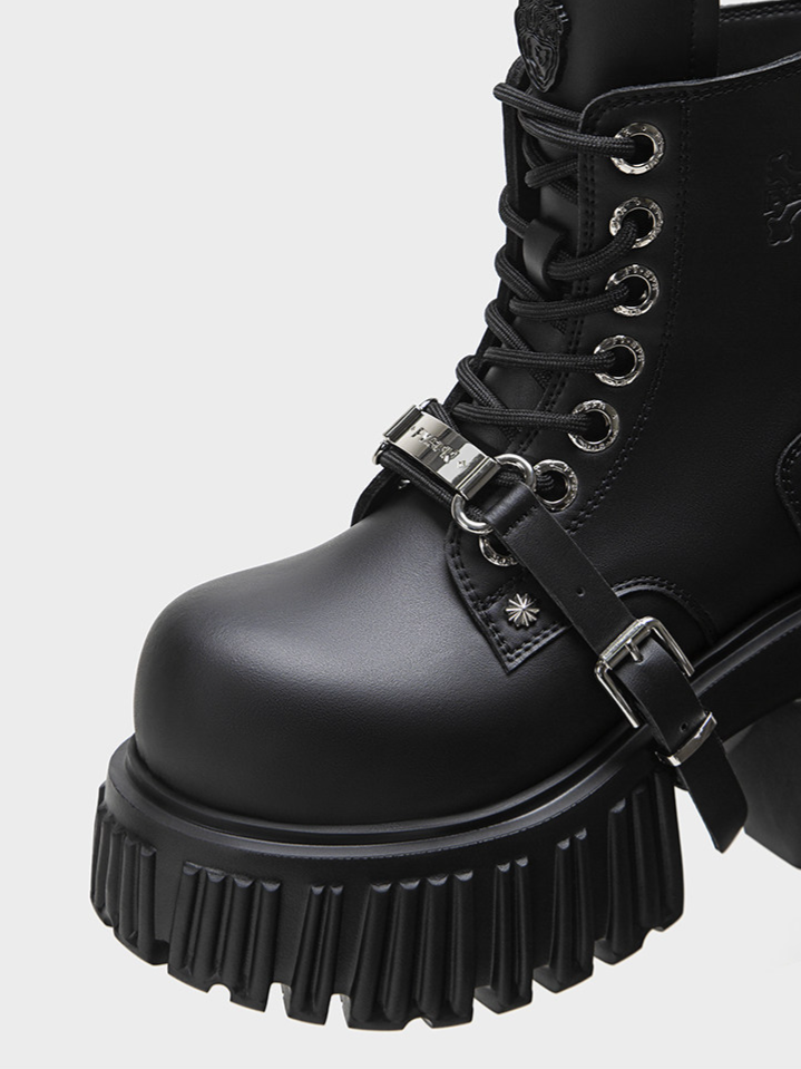 Gothic Platform Ankle Boots