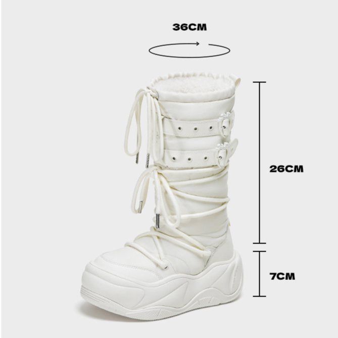 Insulated Platform Snow Boots