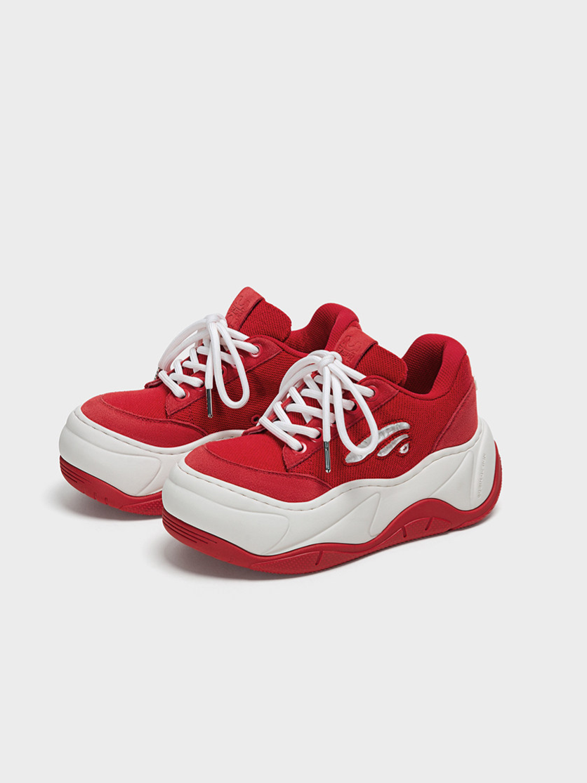 Red Platform Sneakers