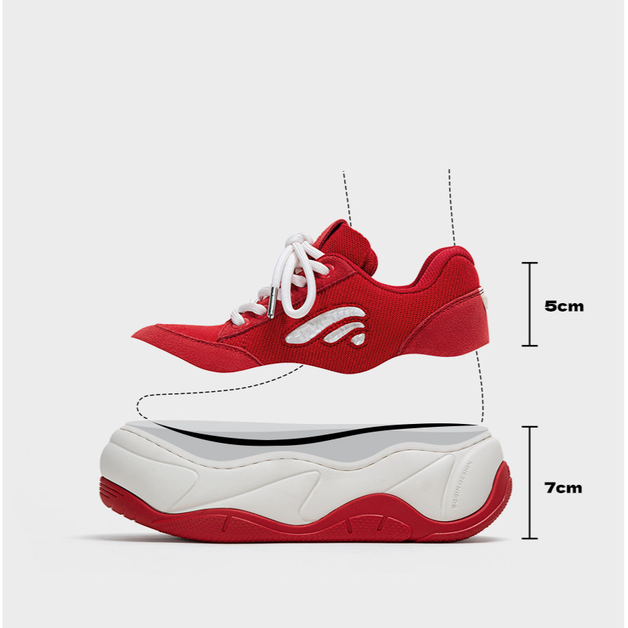 Red Platform Sneakers