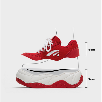 Red Platform Sneakers