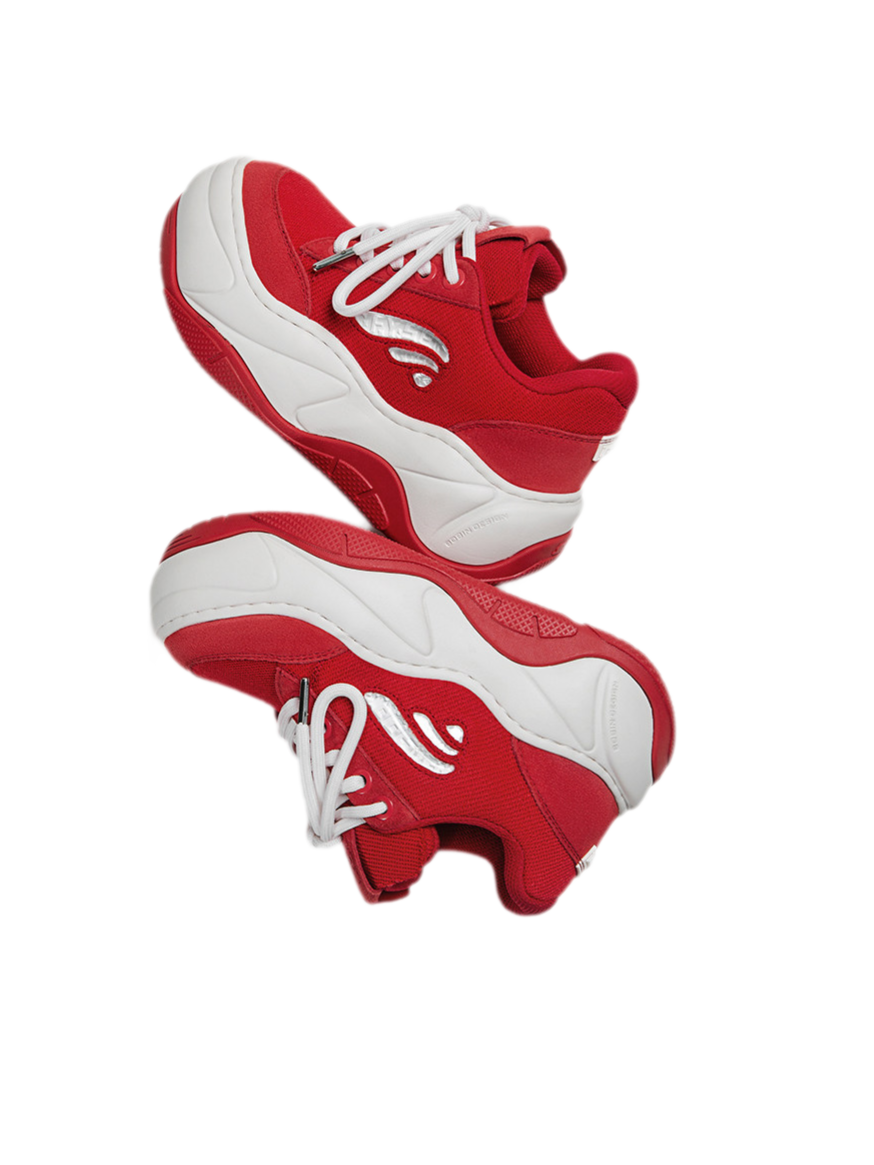 Red Platform Sneakers