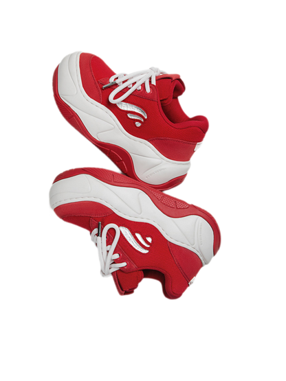 Red Platform Sneakers