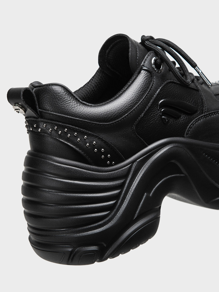 Leather Height-Increase Sneakers