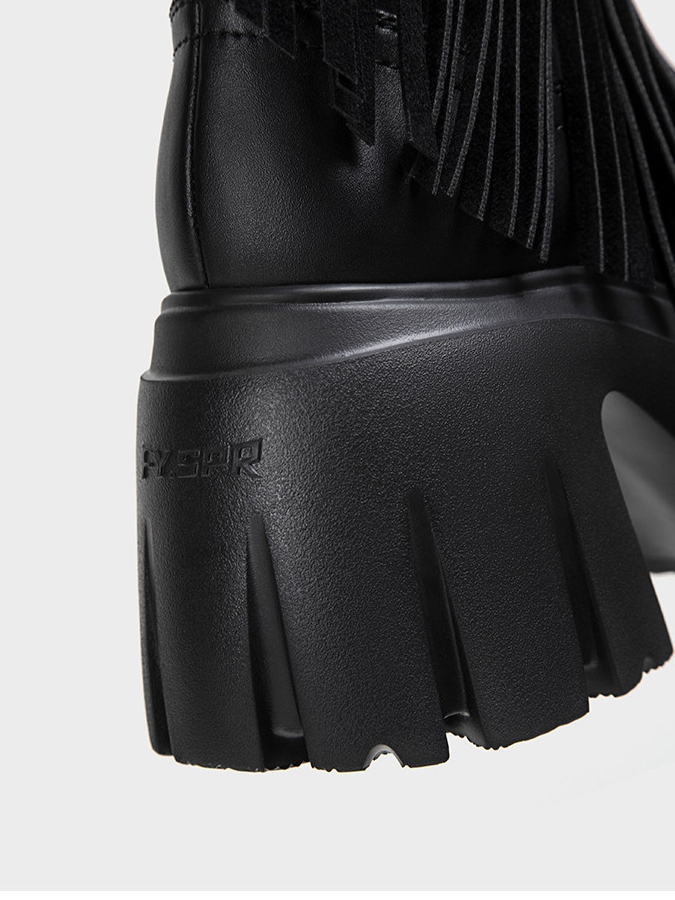 Studded Fringe Western Boots