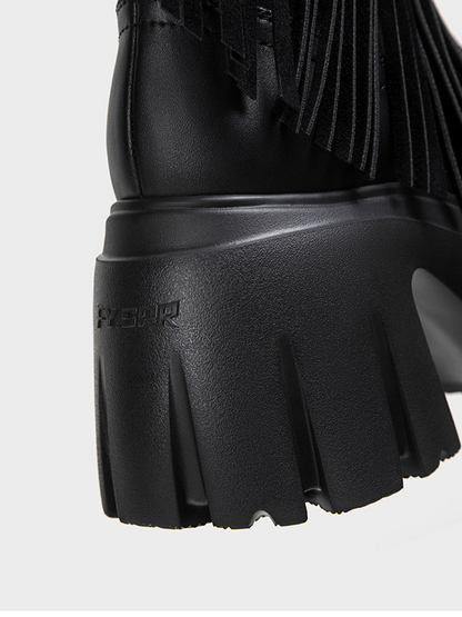 Studded Fringe Western Boots