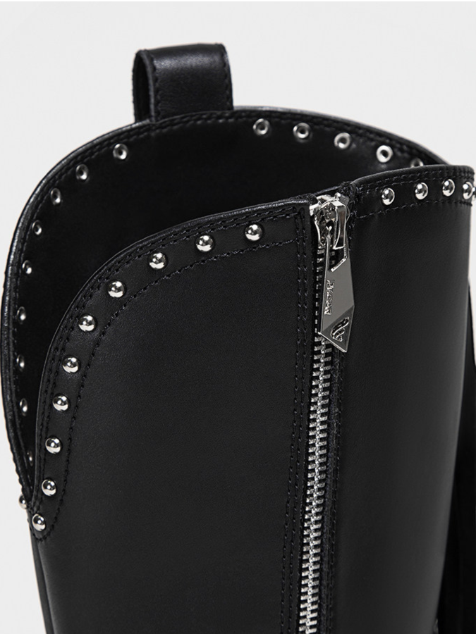 Studded Fringe Western Boots