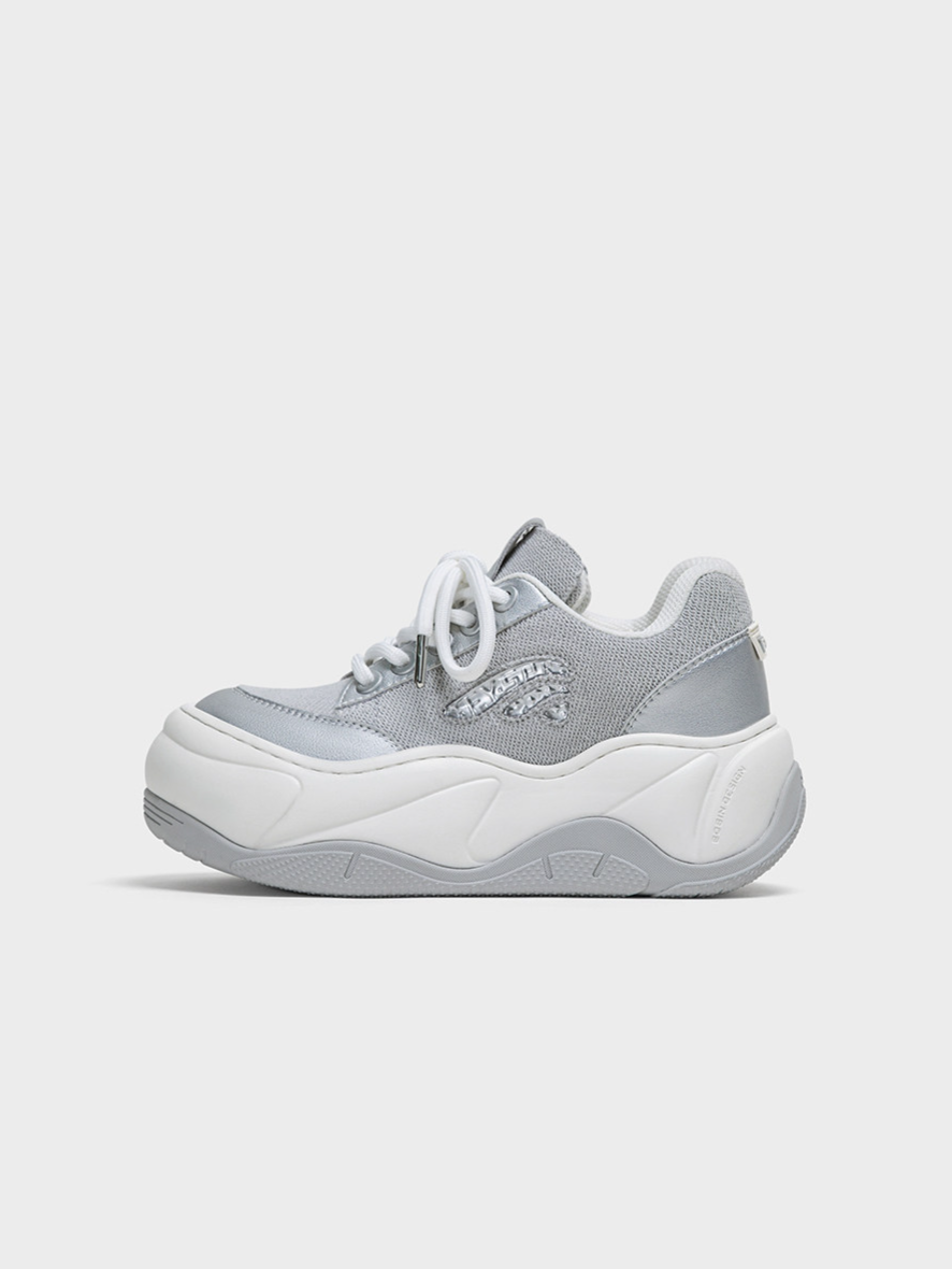 Silver Platform Sneakers