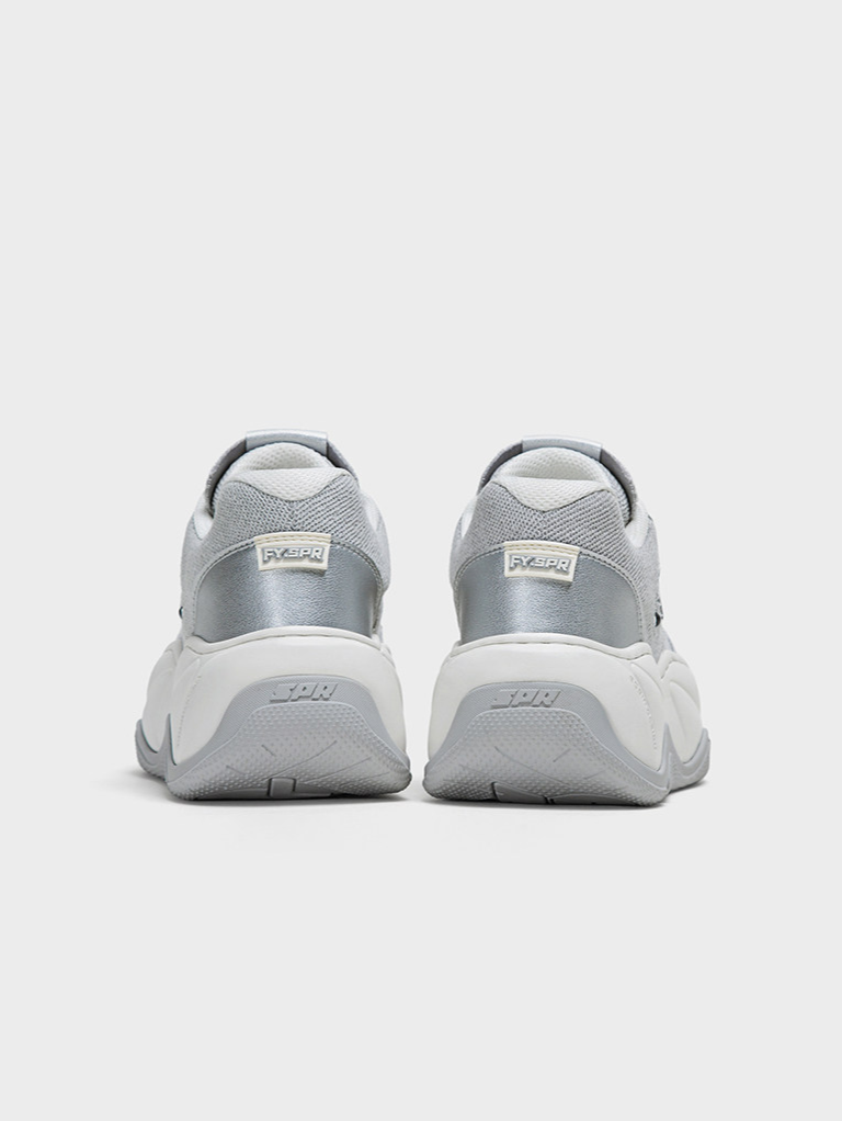 Silver Platform Sneakers