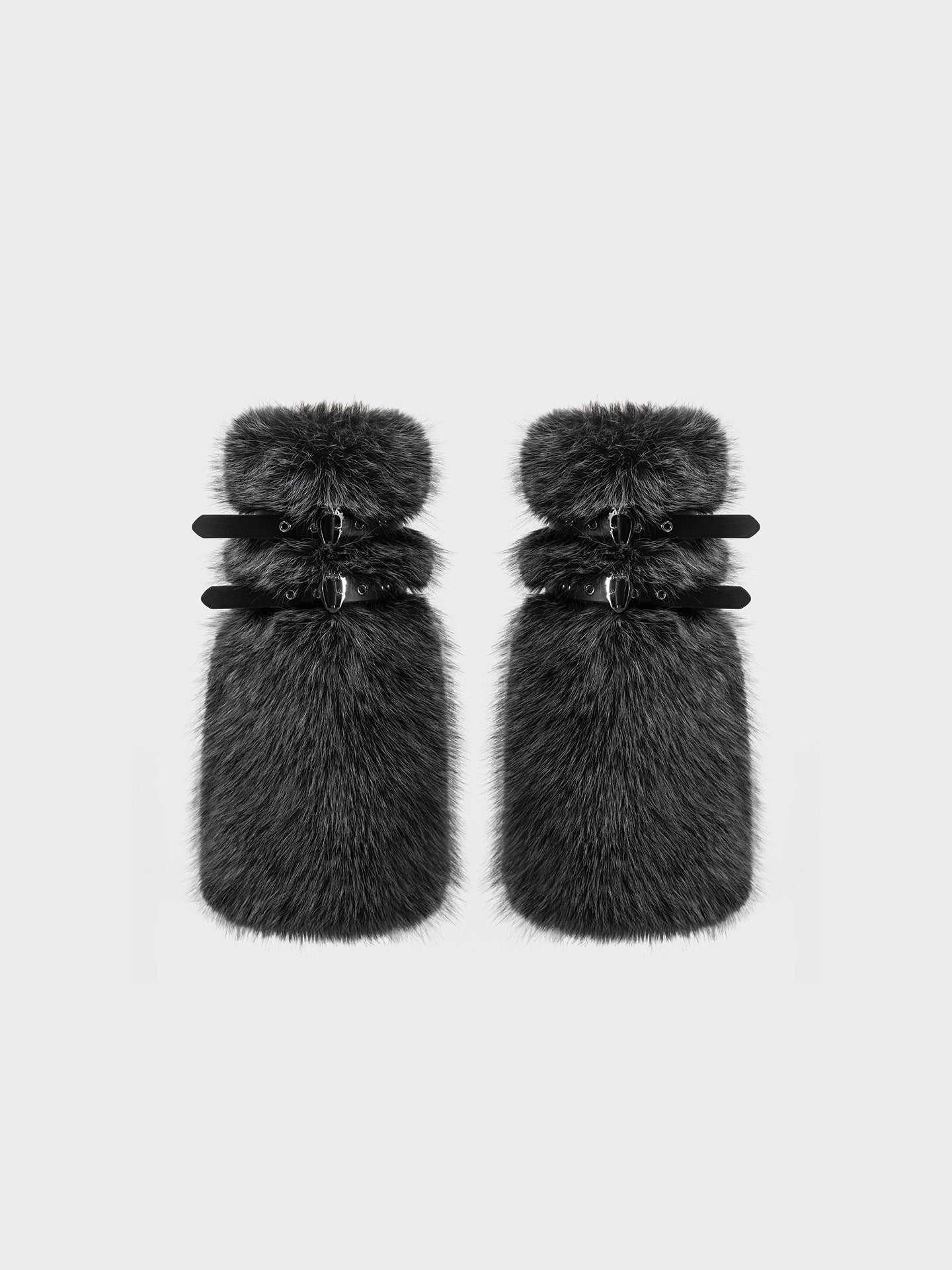 Furry Buckle Boot Covers