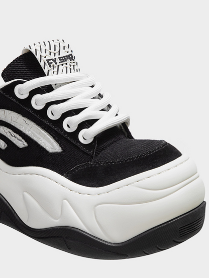 Wave Sole Platform Sneakers