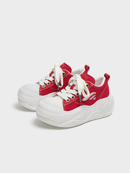 Wave Sole Height Sneakers