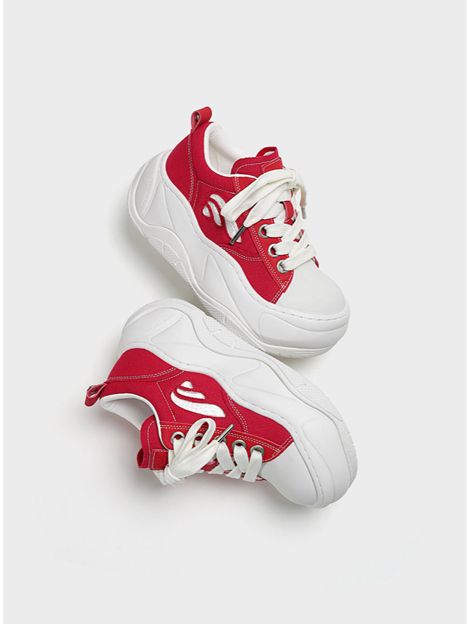 Wave Sole Height Sneakers