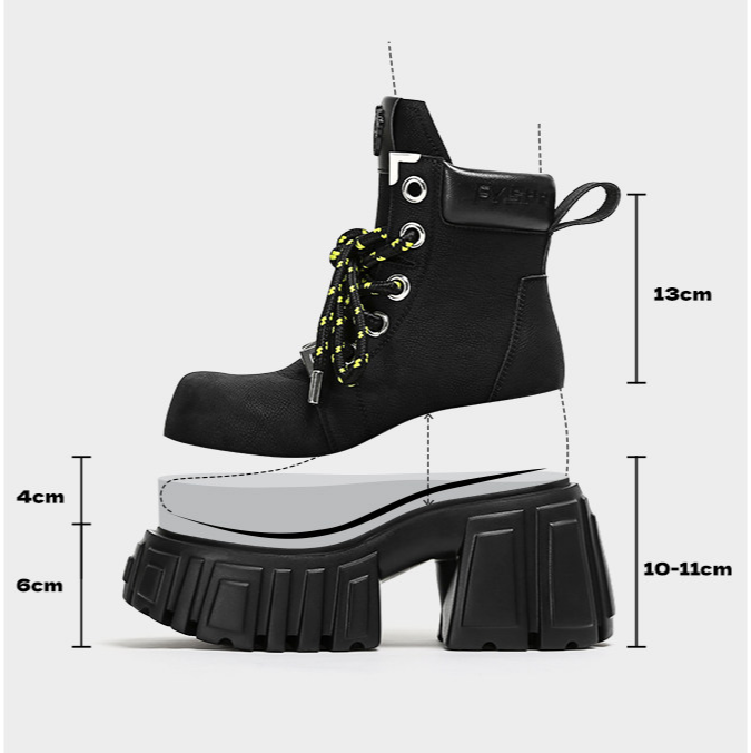 Plush Platform Moto Boots