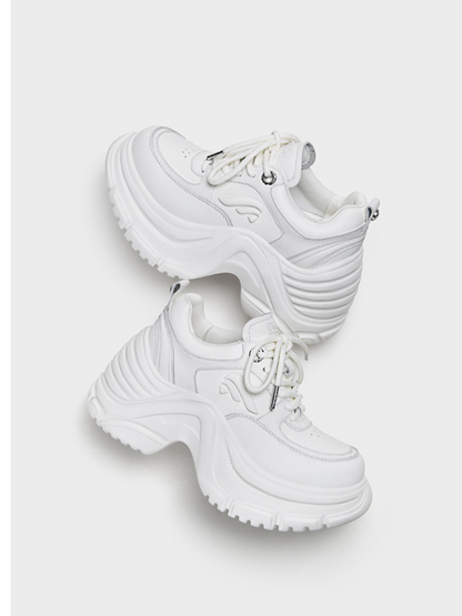 Leather Sculpted Dad Shoes