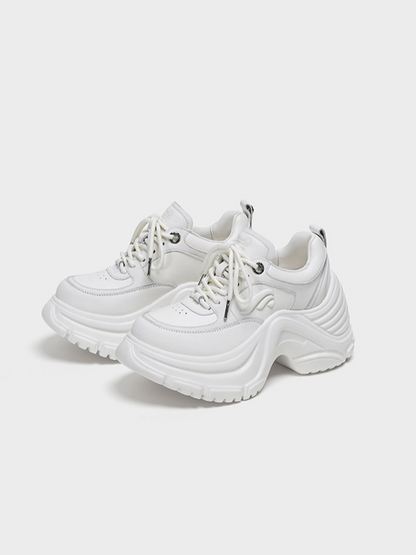 Leather Sculpted Dad Shoes