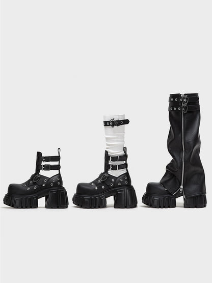 Punk Platform Roman Boots