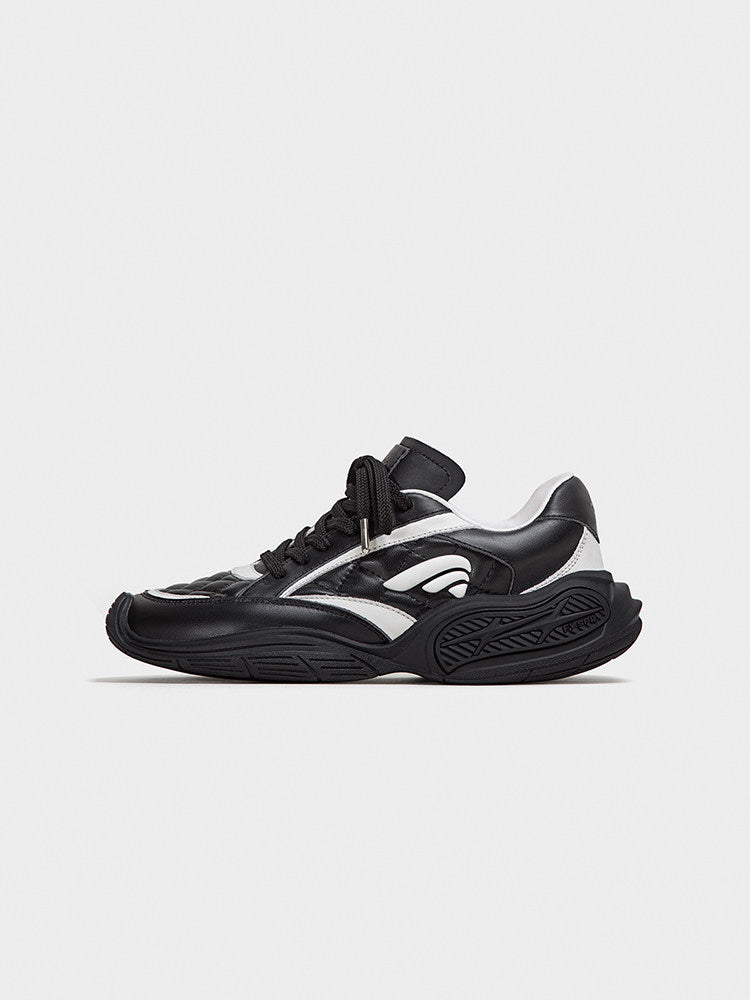 Quilted Height-Increase Sneakers