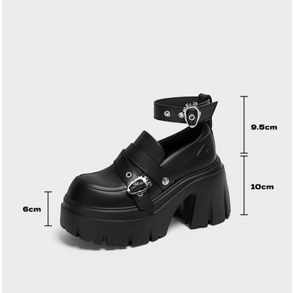 Matte Black Chunky Loafers