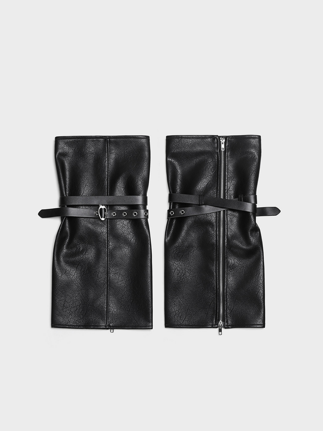 Leather-Textured Slouch Legwarmers