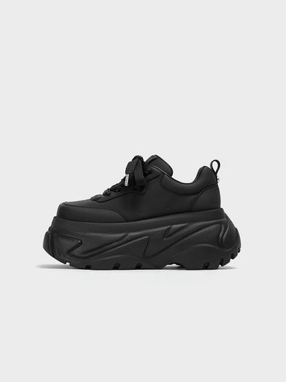 Square-Toe Thick Sole Shoes