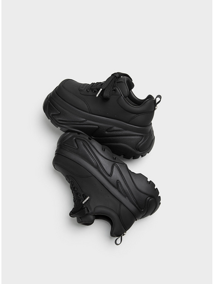 Square-Toe Thick Sole Shoes