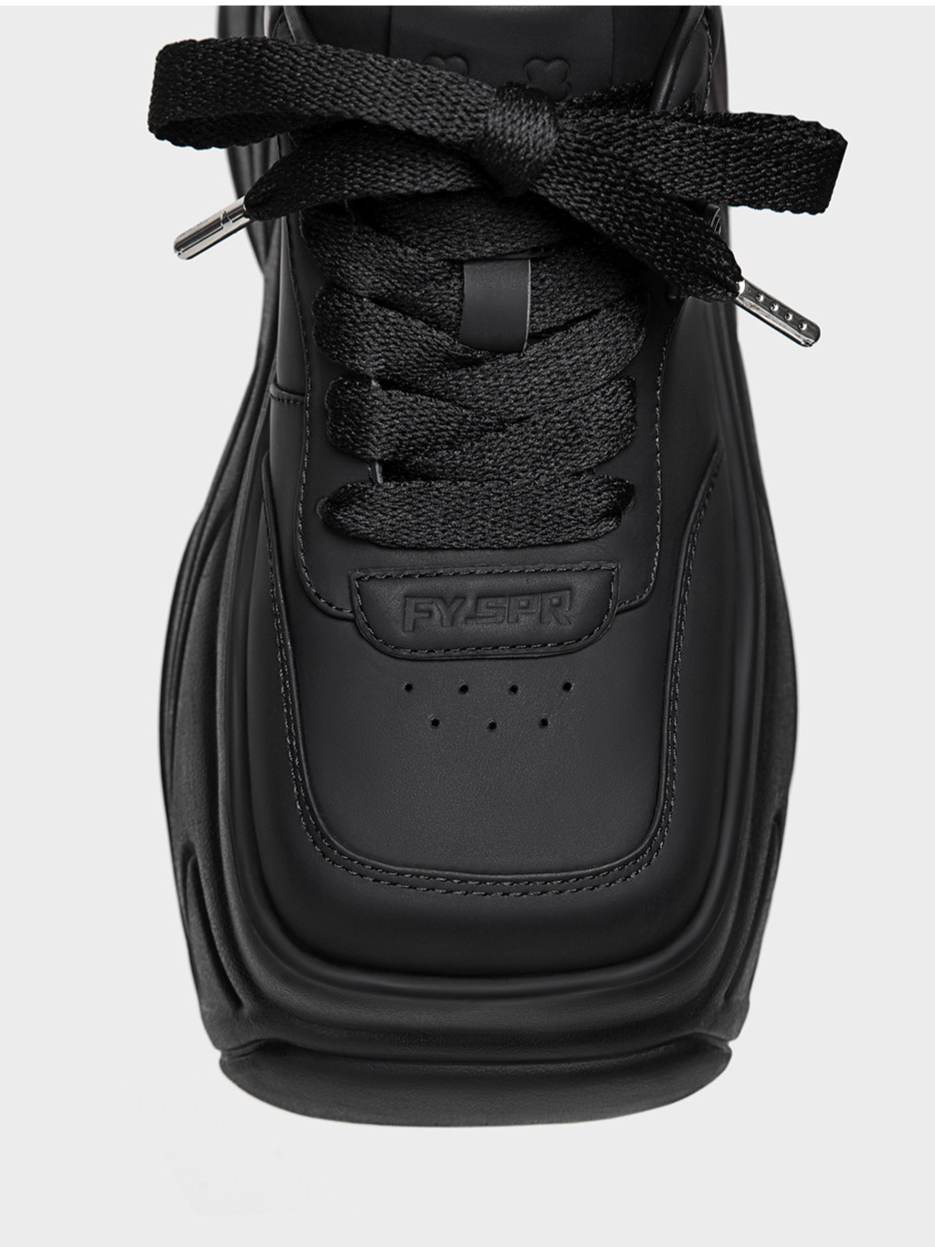 Square-Toe Thick Sole Shoes