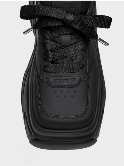 Square-Toe Thick Sole Shoes
