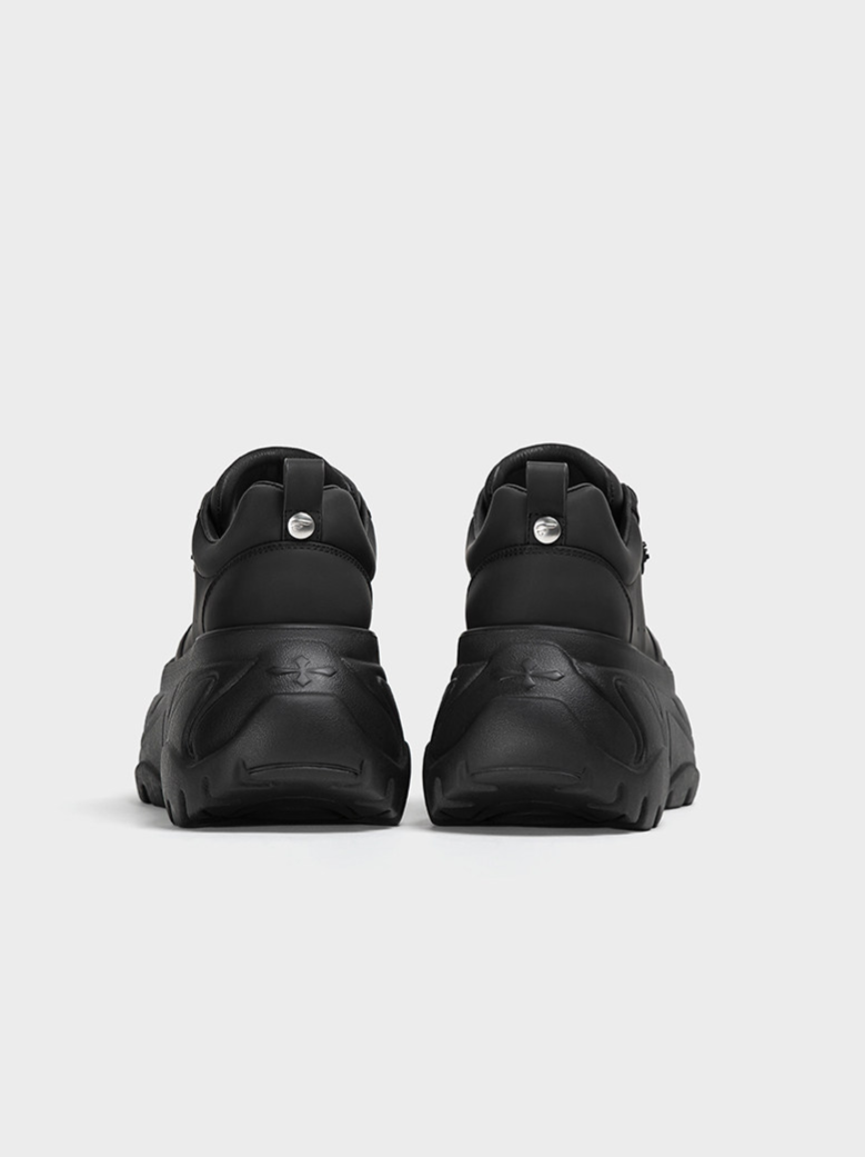 Square-Toe Thick Sole Shoes