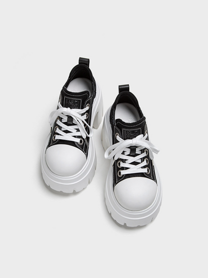 Chunky Platform Canvas Shoes
