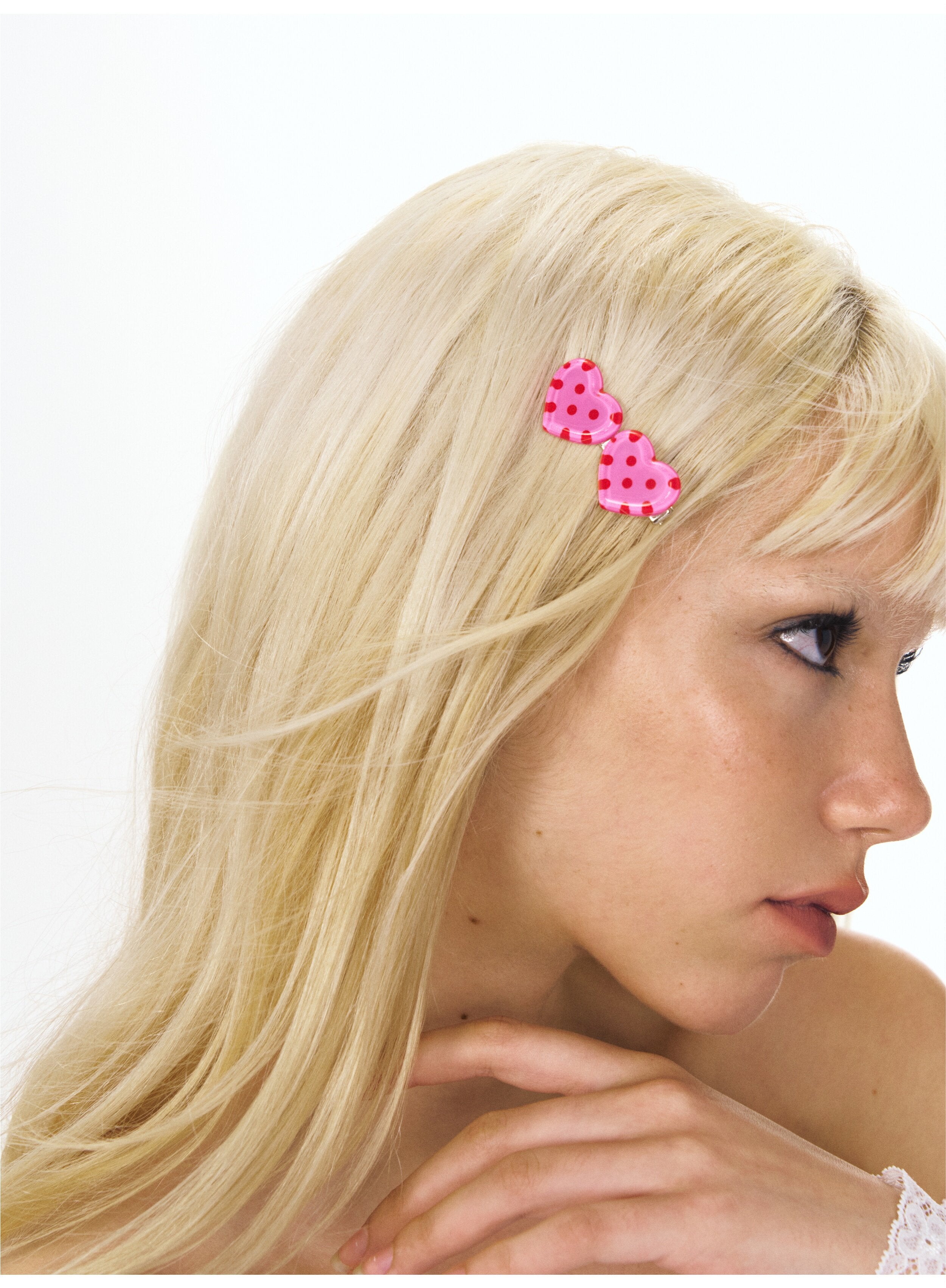 Bear Heart Hair Clips