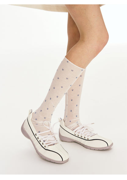 Cat Print Knee Socks