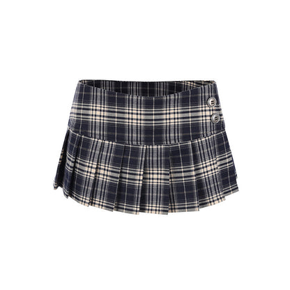Plaid A-Line Mini Skirt