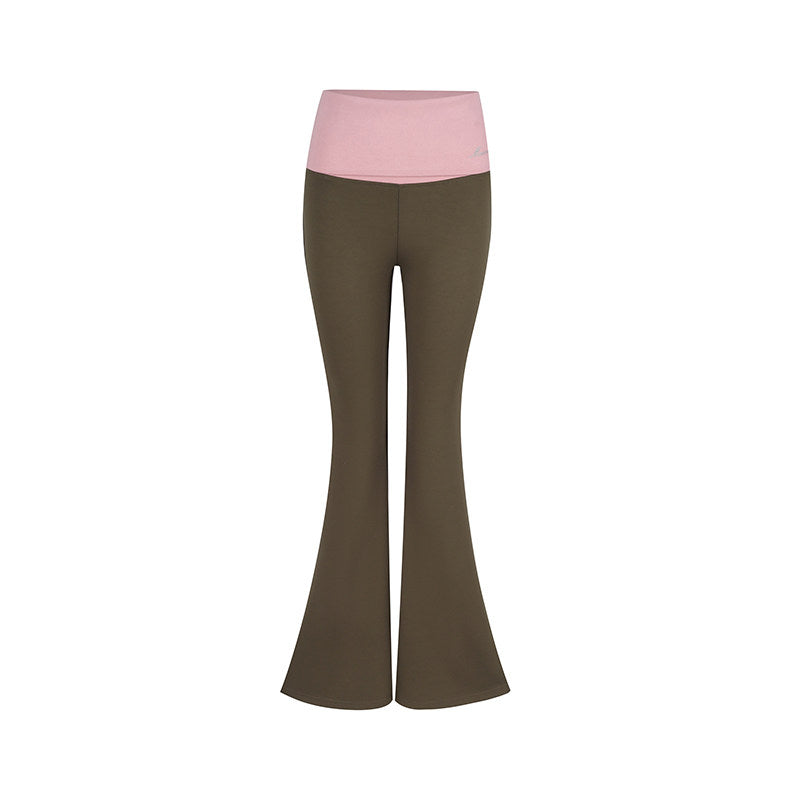 Rhinestone Flared Yoga Pants