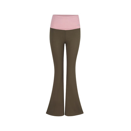 Rhinestone Flared Yoga Pants