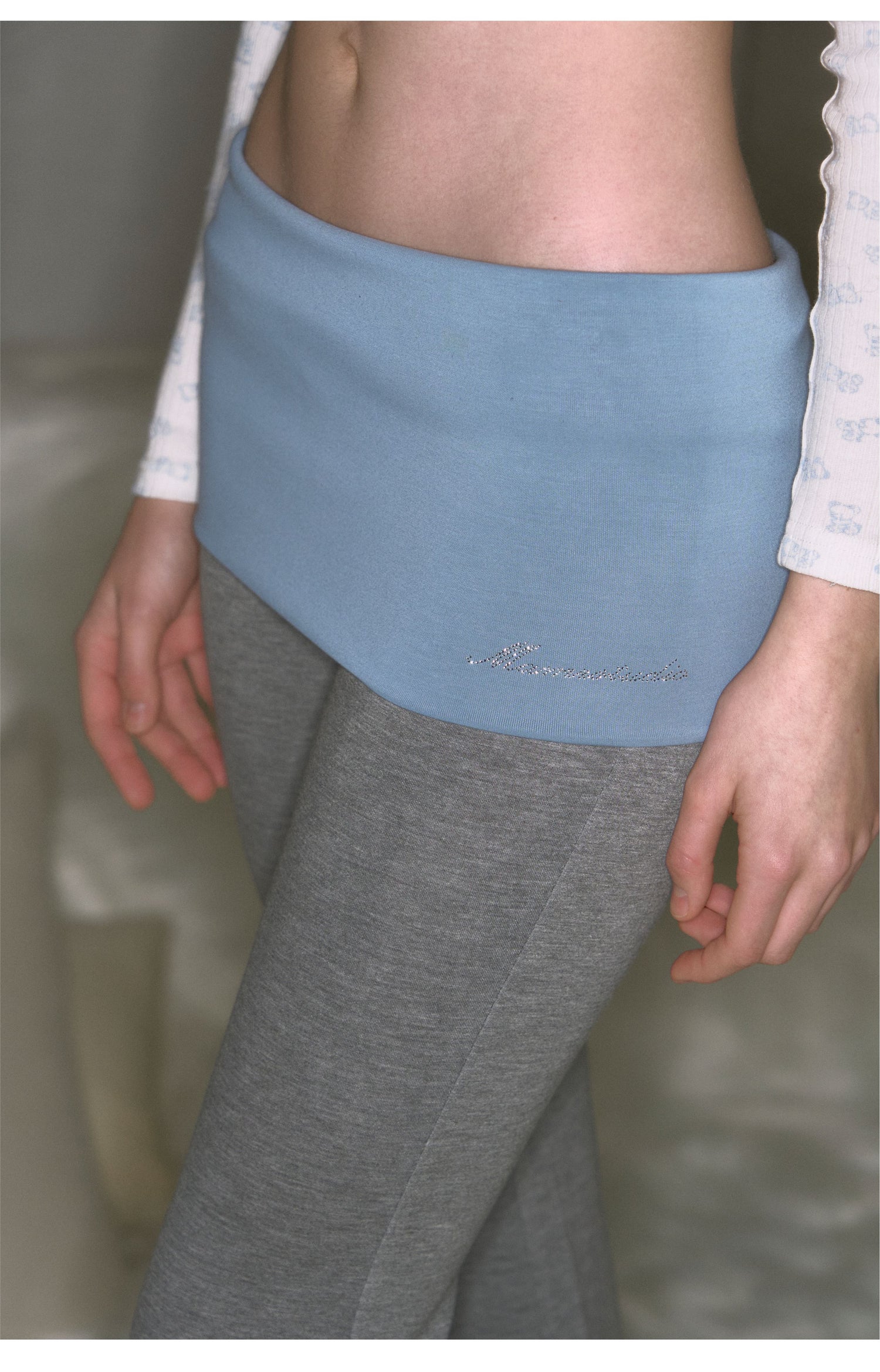 Rhinestone Flared Yoga Pants