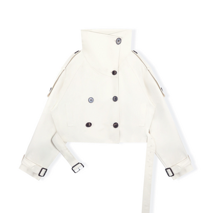 Structured Trench Crop Jacket