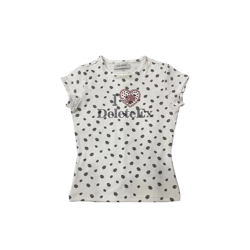 Fruit Print Fitted T-Shirt