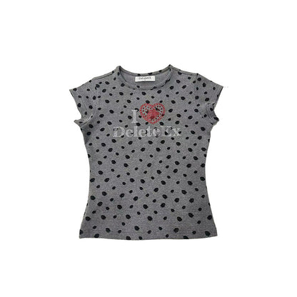 Fruit Print Fitted T-Shirt
