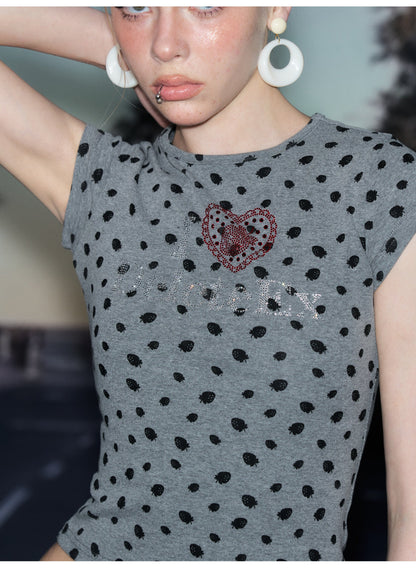 Fruit Print Fitted T-Shirt