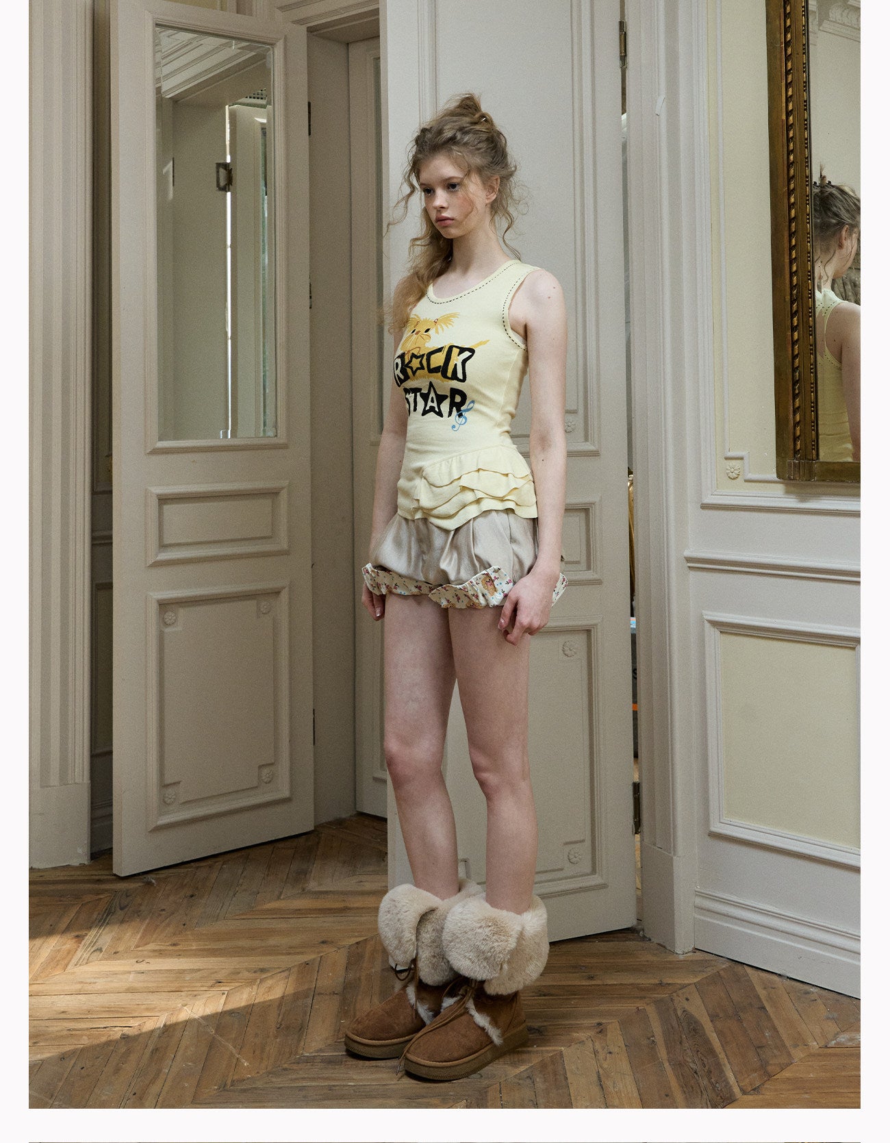 Printed Pumpkin Shorts