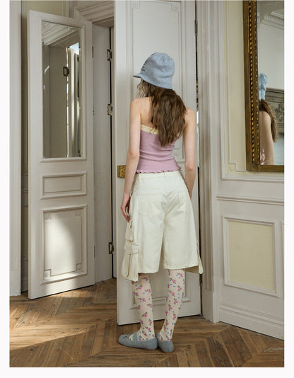 Faux-Mohair Tube Top