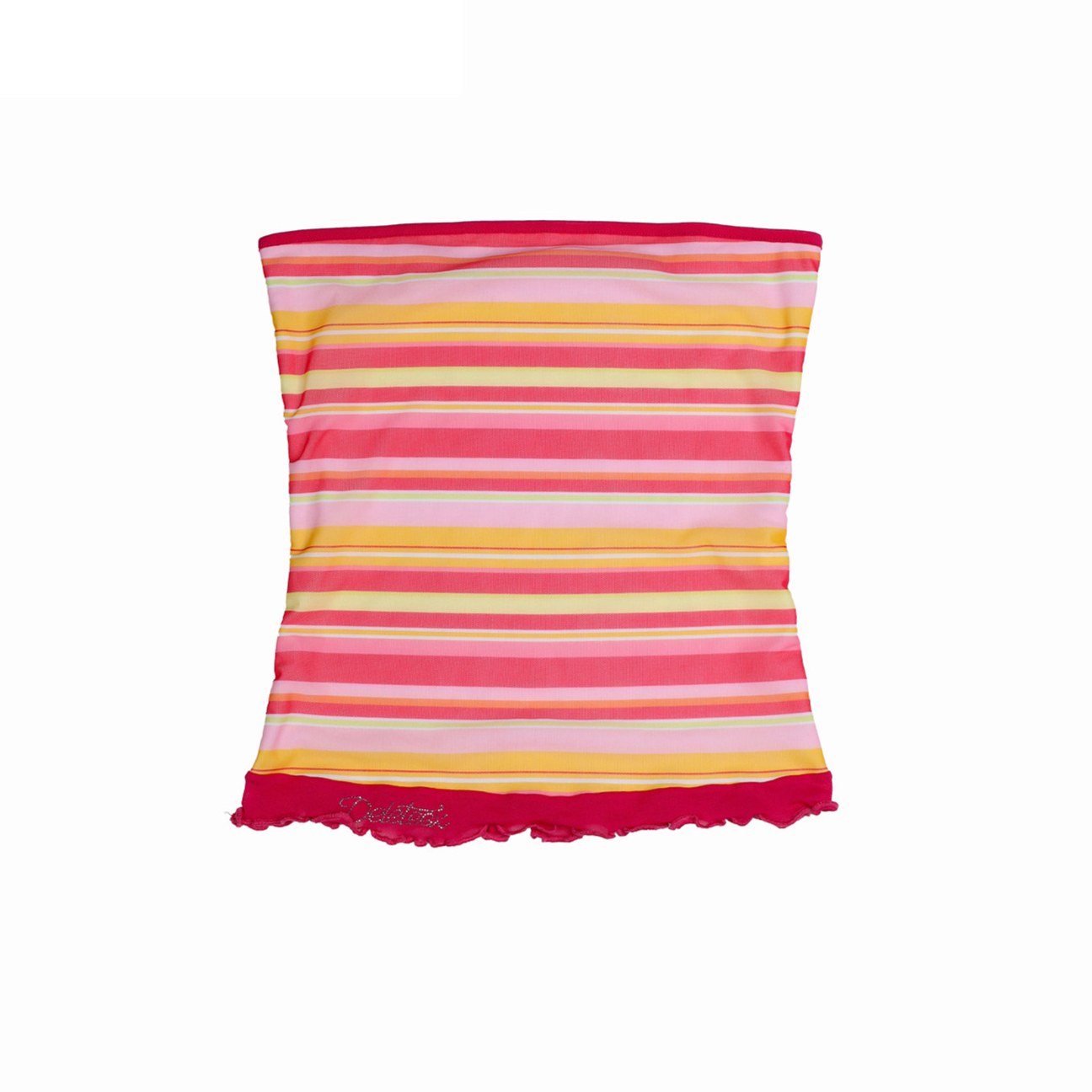 Striped Stretch Tube Top