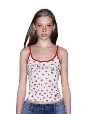 Rhinestone Ribbed Cami Top